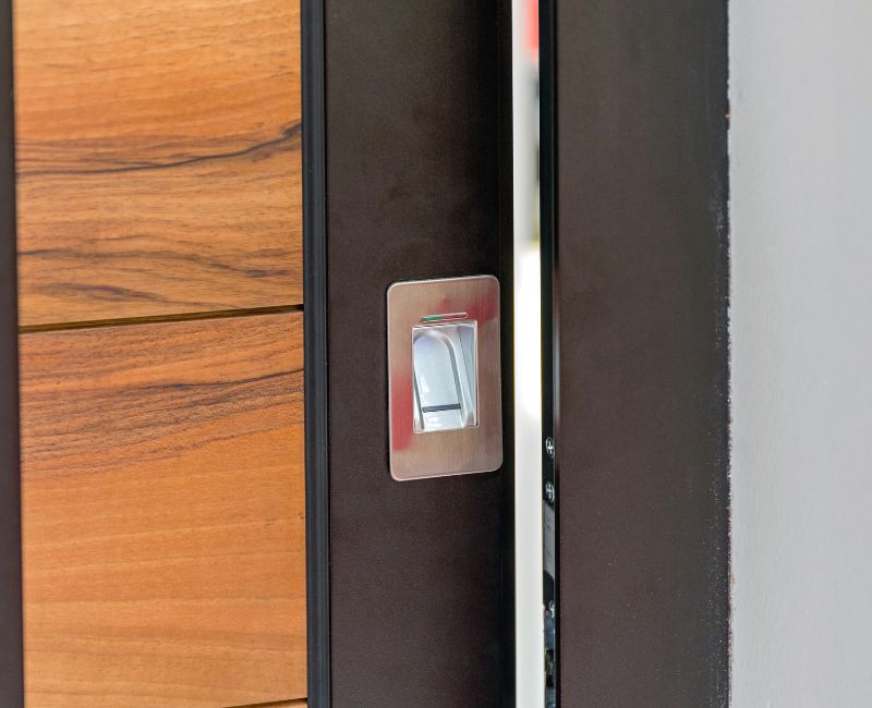 domotique porte d’entrée avec empreinte digitale